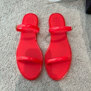 Tory Burch 2 band jelly slide